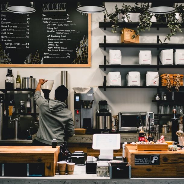 Barista with Coffee Shop